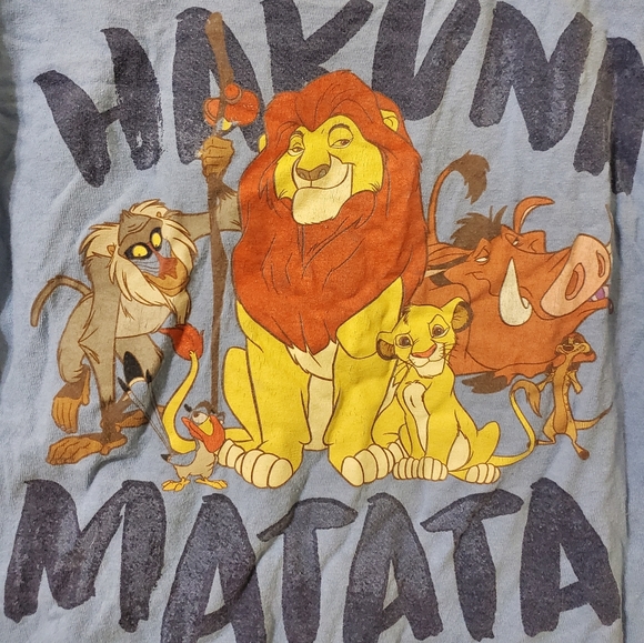 The Lion King Disney Hakuna Matata Shirt Mufasa Simba Graphic Tee Medium - Picture 2 of 4
